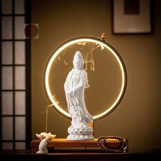 倒流香観音 自在観音 仏像香炉 香座 置物 倒流香観音 自在観音 仏像香炉 香座 置物