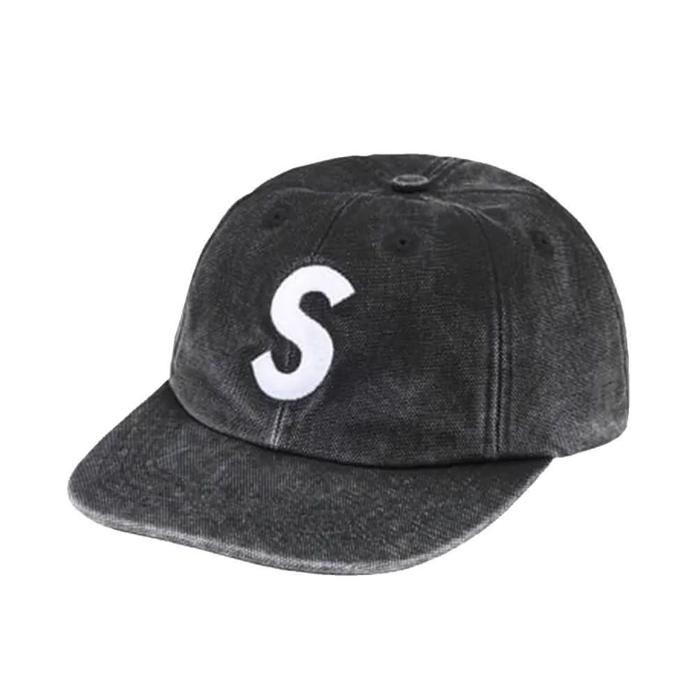 SupremePigmentCoatedS Logo　6-Panel black Supreme Pigment S Logo 6-Panel (FW24) - $54