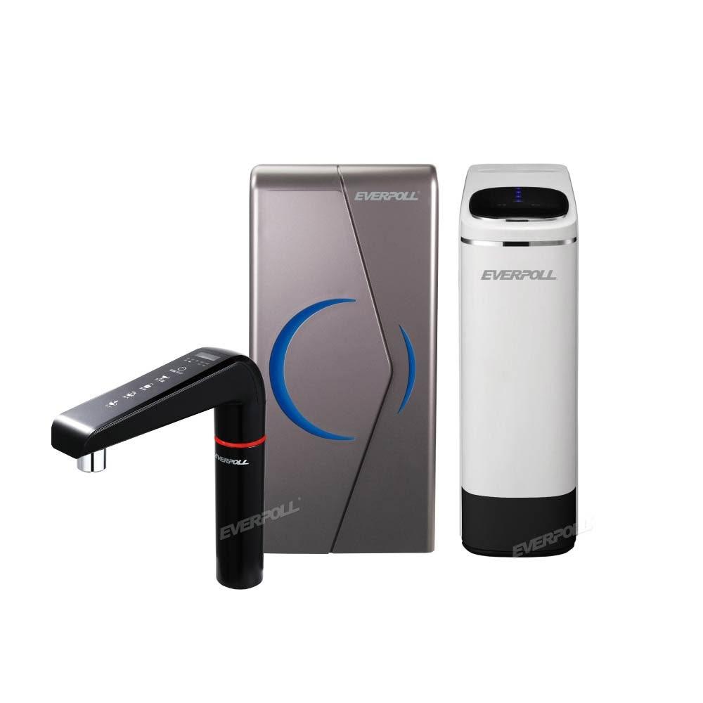 【EVERPOLL】廚下型雙溫UV觸控飲水機+直出RO淨水器閃耀白(EVB-298-E+RO-900G)
