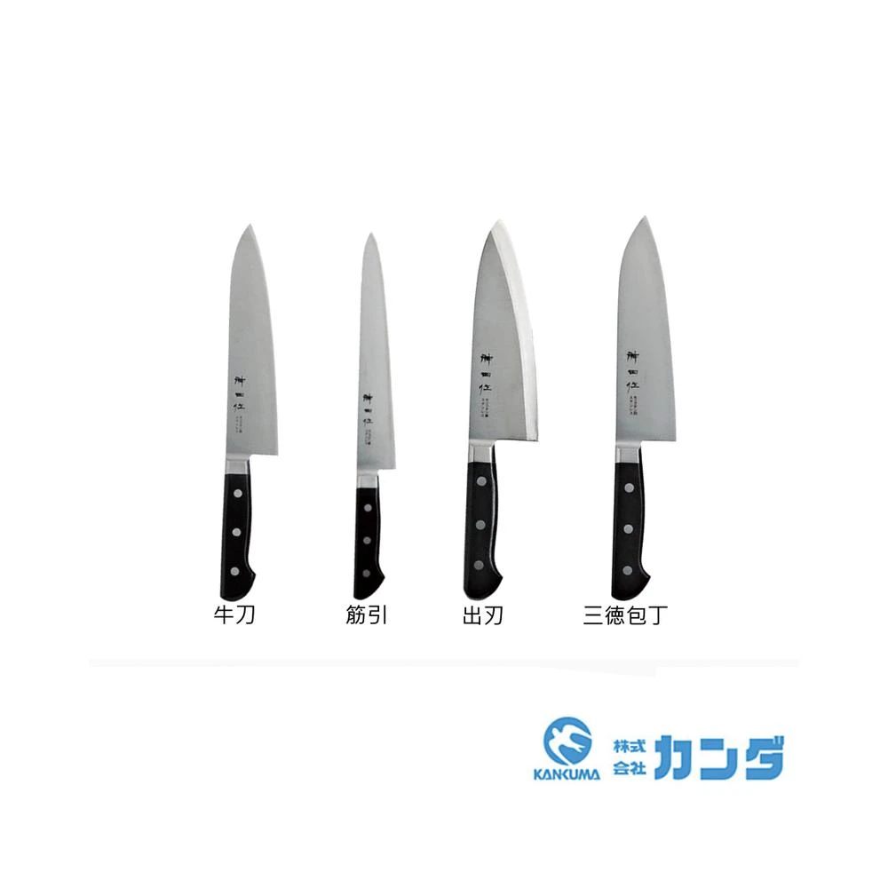 伴桌｜日本神田作黑合板出刃(雞肉)15cm (日本製)