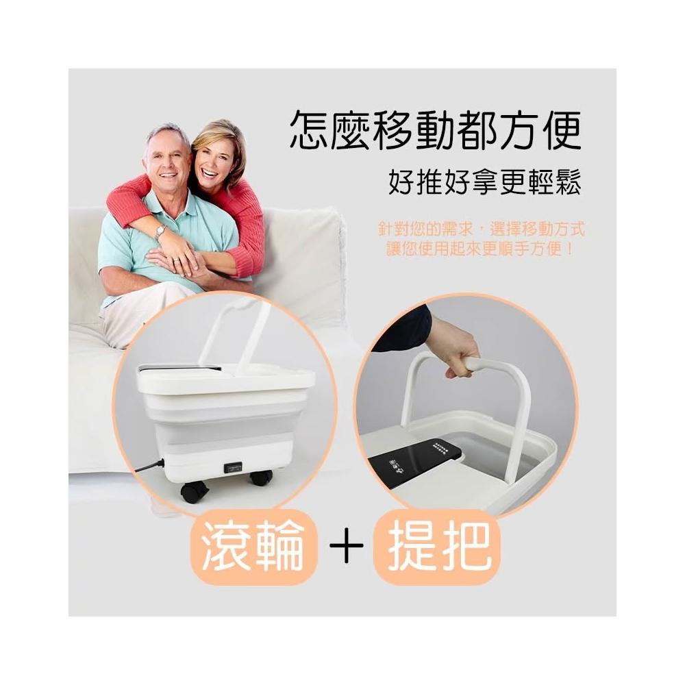 深層腳底 按摩SPA足浴機 勳風 GHF-K5785  一壓秒折疊快速收納 石墨烯氣泡按摩折疊式泡腳機 循環加熱系統