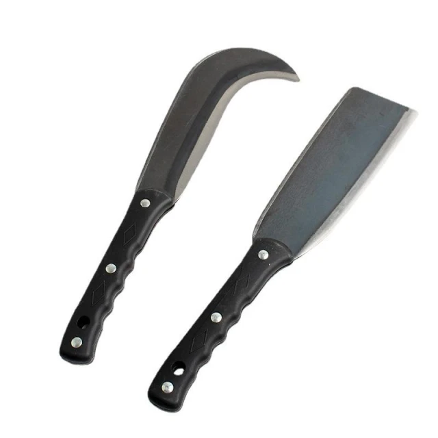 豪划算  農用 園林工具 碳鋼 砍柴刀 柴刀 塑柄 鉤頭 直頭 劈柴刀 鐮刀