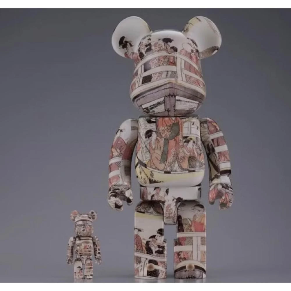 BE@RBRICK】BE@RBRICK BEARBRICK 500% 両国橋の上下-喜多川歌麿