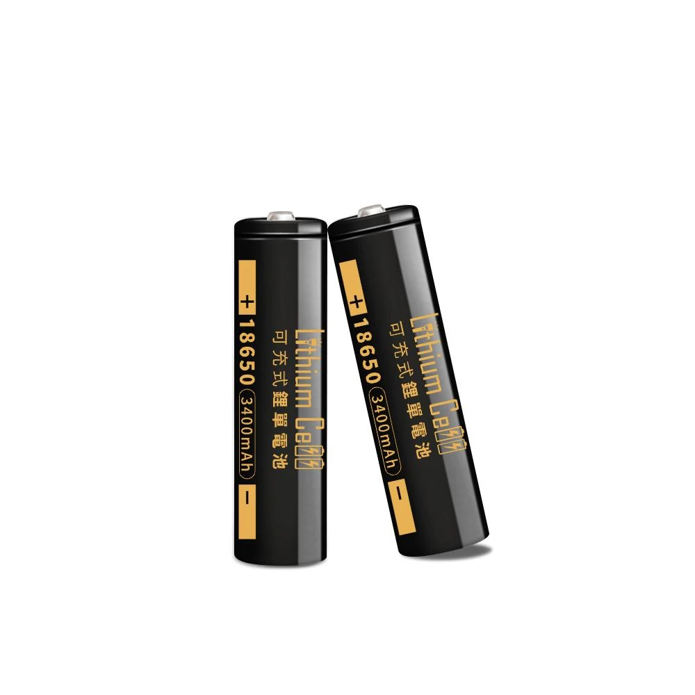 Lithium Cell 台灣品牌 18650 鋰電池 3400mAh 平頭 凸點 充電電池 小風扇電池 手電筒電池 頭燈電池