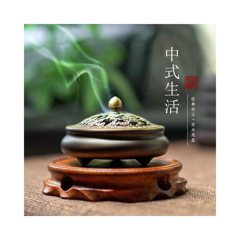 無傷美品 銅製本金鍍 寶石象嵌 香薰炉 香炉 香道具 仏具 置物 賞物 銅香爐純銅檀香盤香家用室內香薰爐茶道擺件沉香三足小號仿古禪意| 協貿