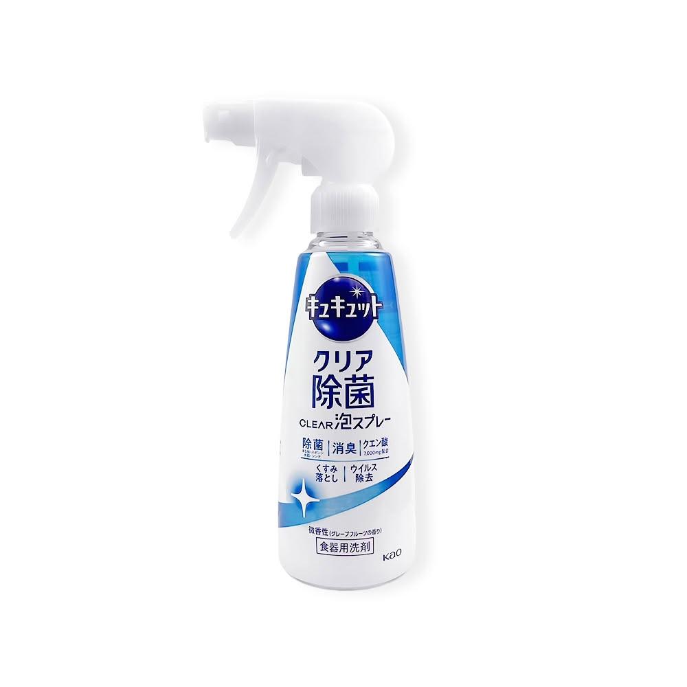 【Kao 花王】 KAO花王-珂珂透噴槍型酵素去重油汙除漬泡沫噴霧洗碗精280ml 葡萄柚-藍白瓶
