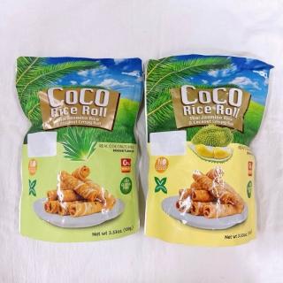 COCO Rice Roll 米捲 100gx1包 榴槤/香蘭 全素(泰國🇹🇭)