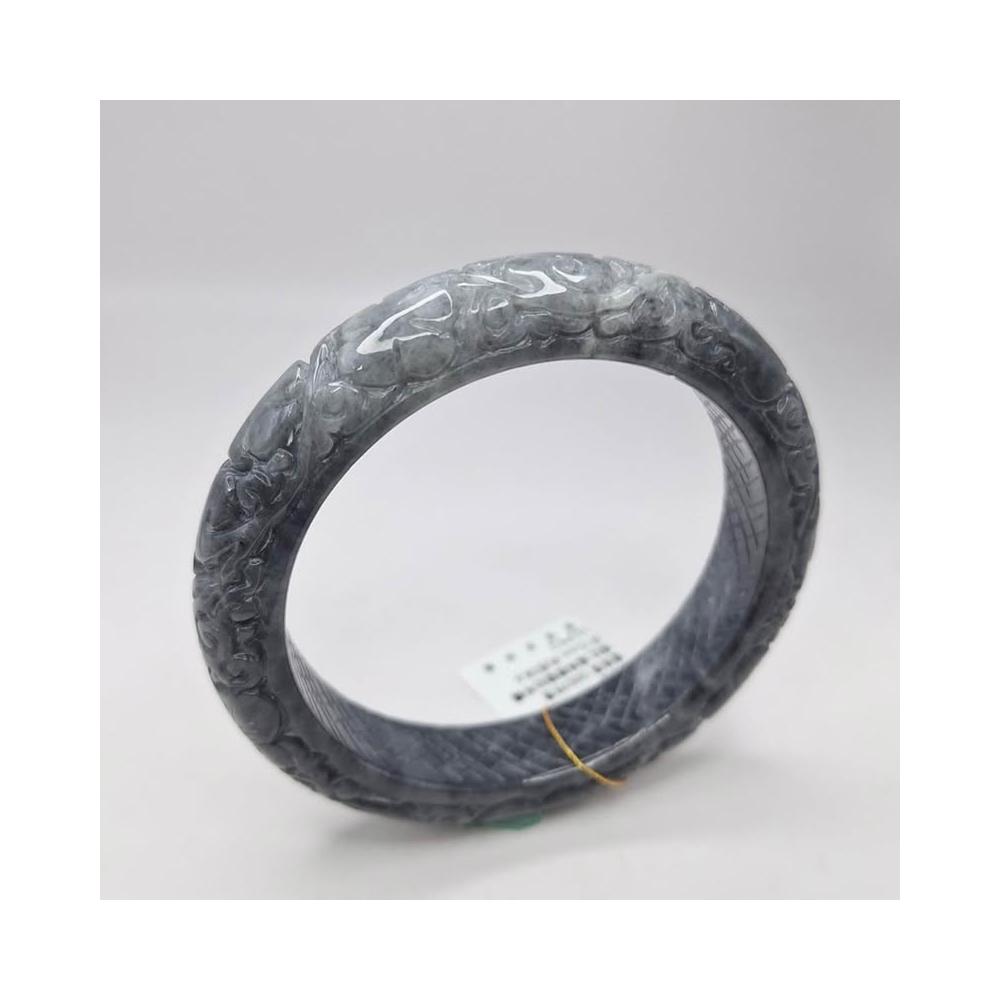 96ks6 翡翠彫 人物 鳥紋 唐木台付 置物 96ks6 翡翠彫 人物 鳥紋 唐木台