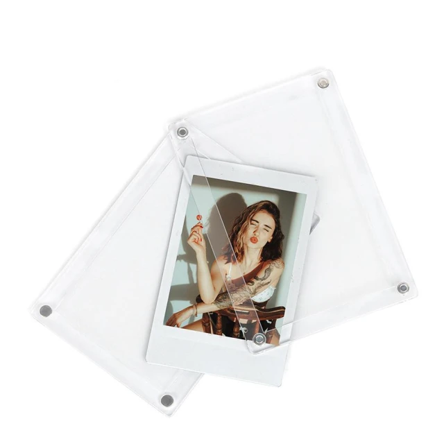 拍立得 instax mini 磁吸式壓克力底片相框｜高透光度磁吸式相框｜適用 mini 底片照片｜尺寸86x54mm