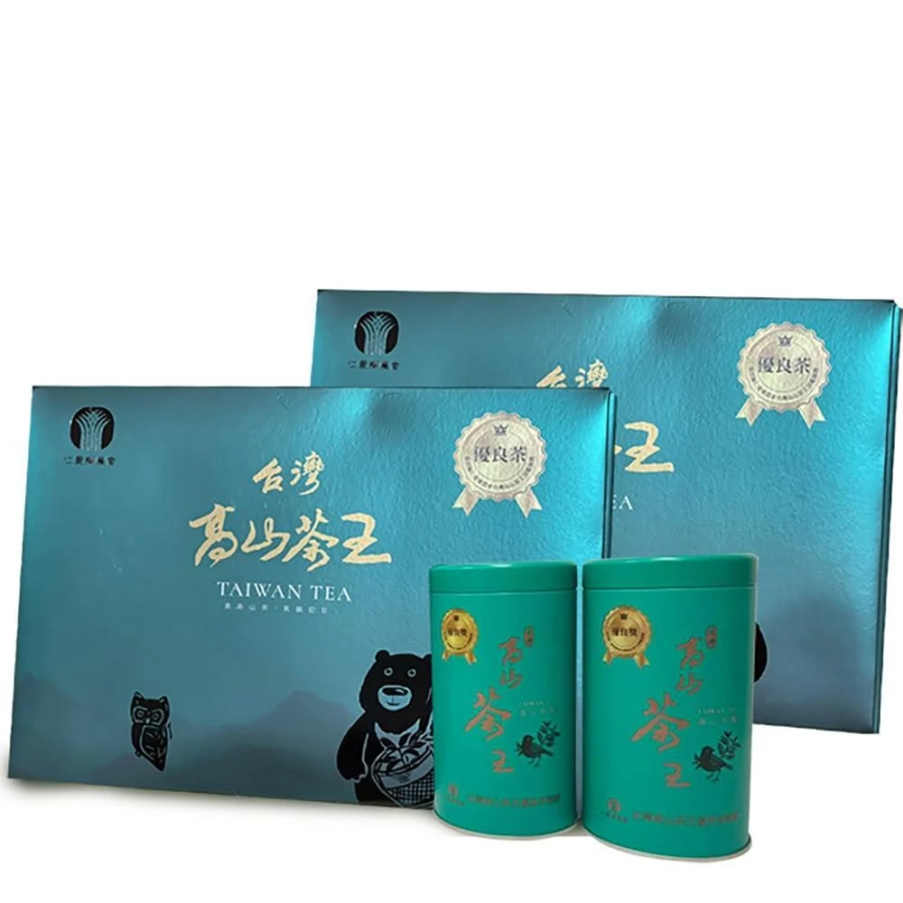 【農會】仁愛農會 台灣高山茶王優良獎禮盒X1盒(150gX2罐-盒.0.5斤)(競賽茶.附贈提袋.免運費)