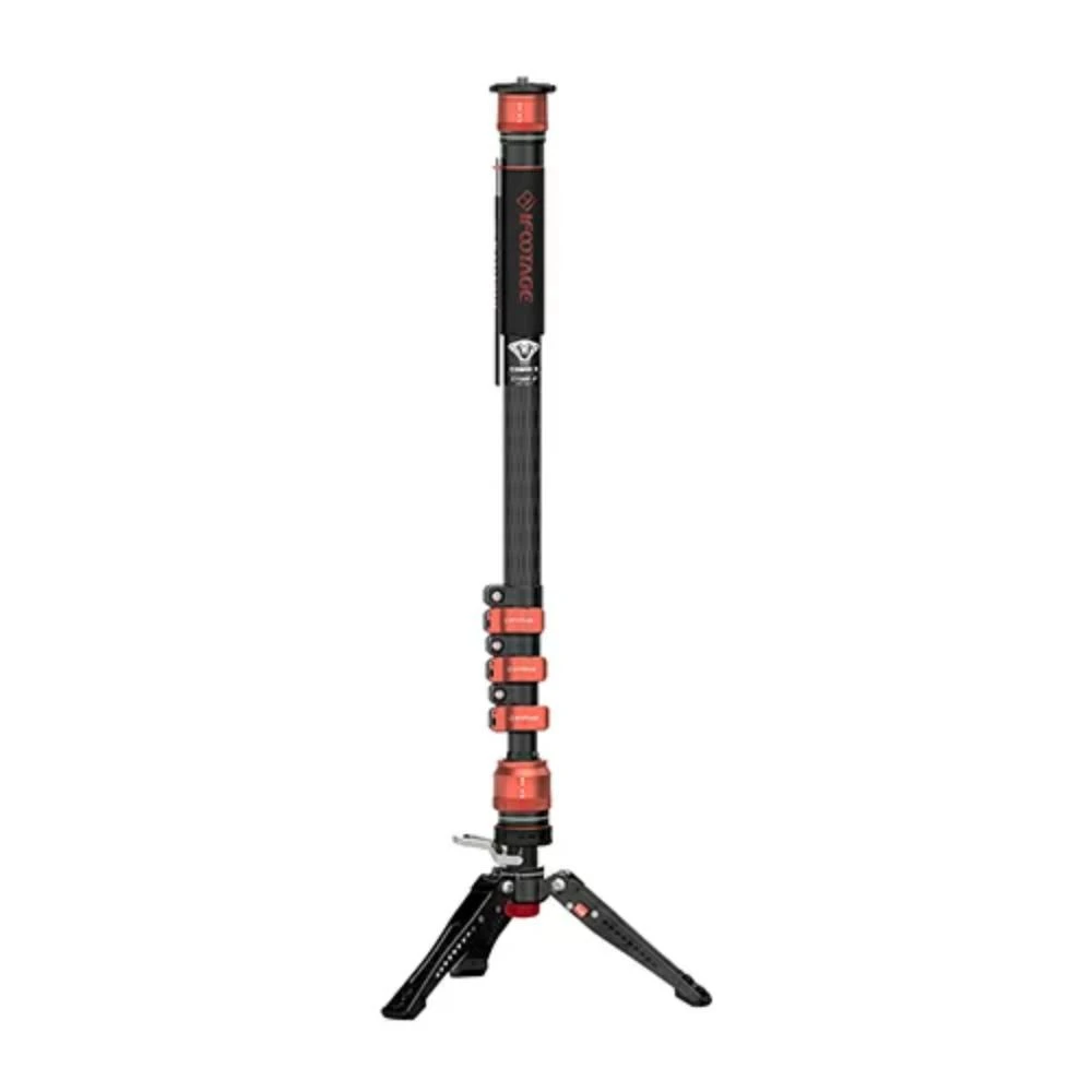 【IFOOTAGE】印跡 COBRA 3 C180F-P眼鏡蛇系列 碳纖維 扳扣腳踏式 單腳架 CB3 C180F-P(公司貨)