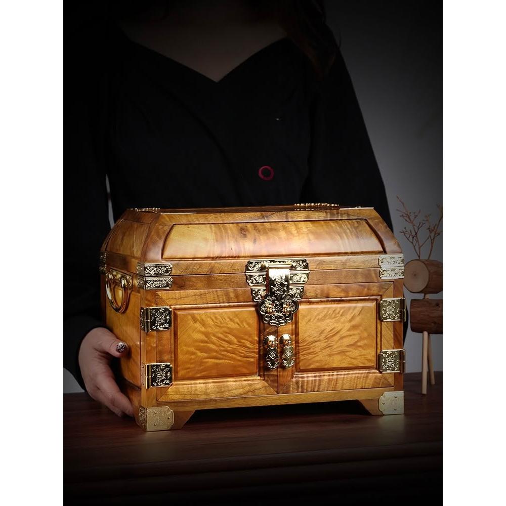 最終値下げ 中国最高級金絲楠木「希少」 宝飾品ボックス