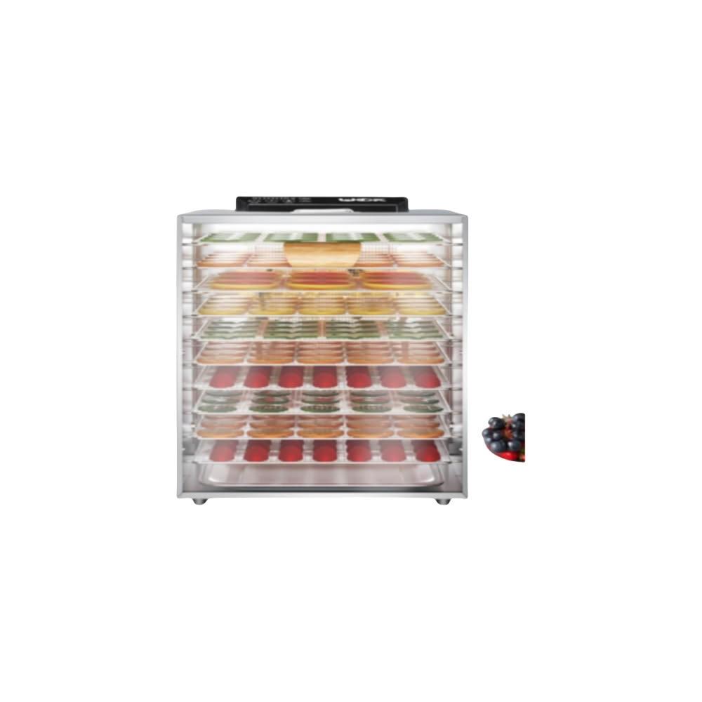 110V臺灣果脯烘乾機果蔬烘乾機食品零食肉類風乾機（10層全屏帶燈/家商兩用/360°熱風循環/商用免檢）