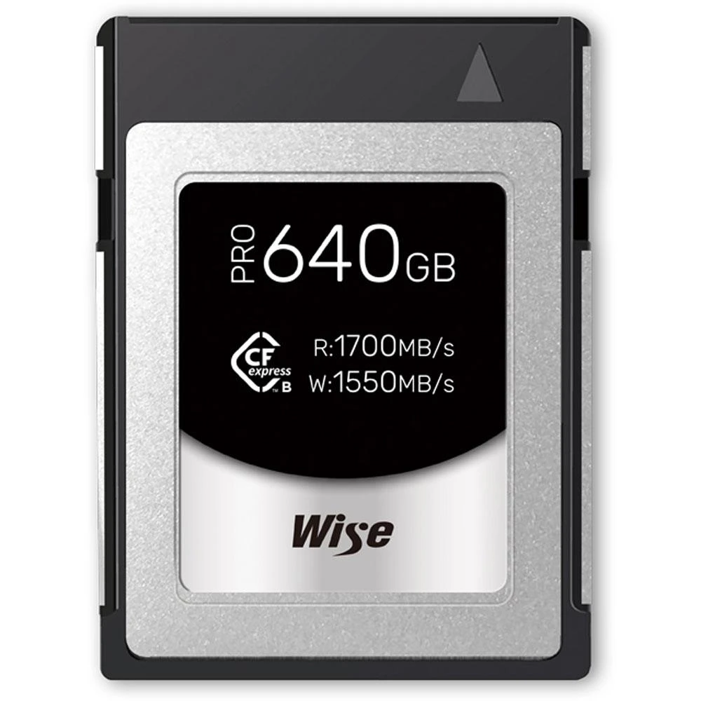 【Wise 裕拓】WISE CFX-B640P  640GB CFexpress Type B PRO 高速記憶卡 公司貨
