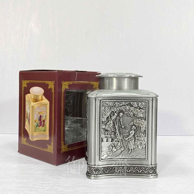 低価，人気セール 古錫 茶葉罐 尚玩堂製 「錫刻般若波羅蜜