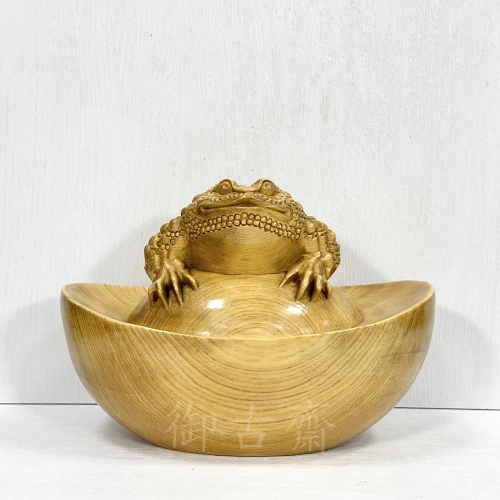 御古齋】黃銅精雕金蟾招財七星三腳蟾蜍財源廣進招財進寶銅工藝