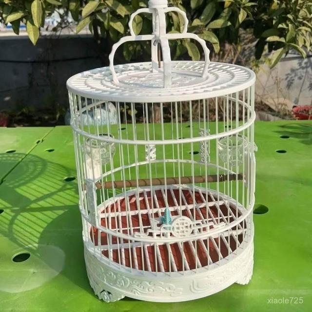 鳥籠　御盃 刺星球品牌304不銹鋼大號鳥籠適用牡丹玄鳳專用橫線方籠雲端籠設計