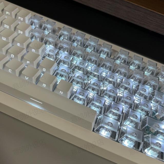 鍵帽訂製PC透明側刻鍵帽OEM高度支持wooting山城hm66made68atk68美加獅68