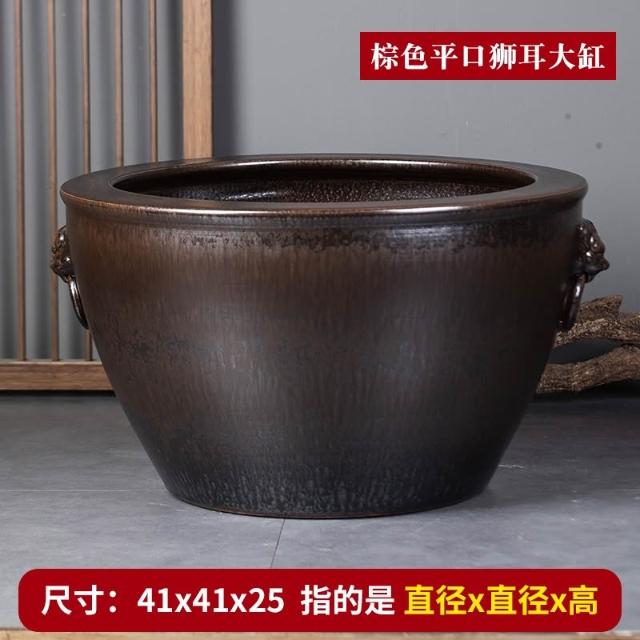 景德鎮陶瓷錦鯉金魚缸特大號庭院門海大型睡蓮缸荷花缸老式大水缸