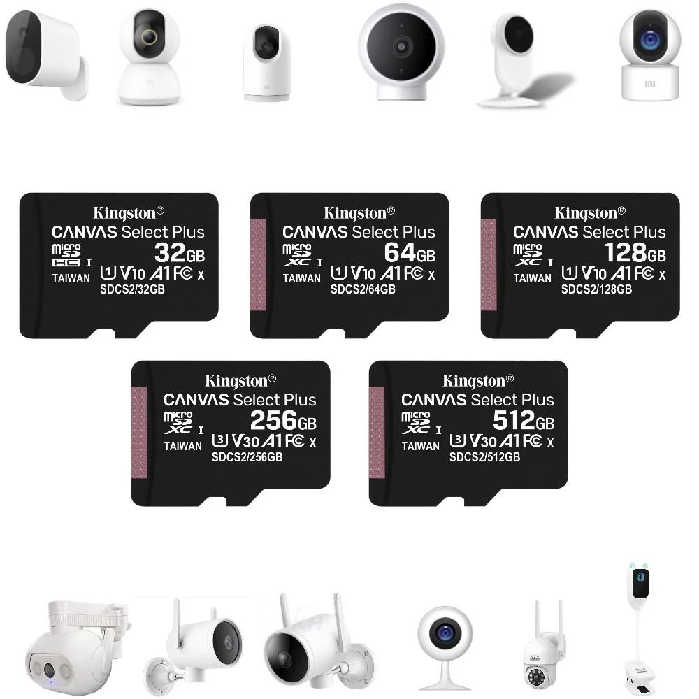 【Kingston 金士頓】適用 XIAOMI攝影機通用記憶卡 MicroSD 32G 64G 128G 256G 512G 1TB U1 U3