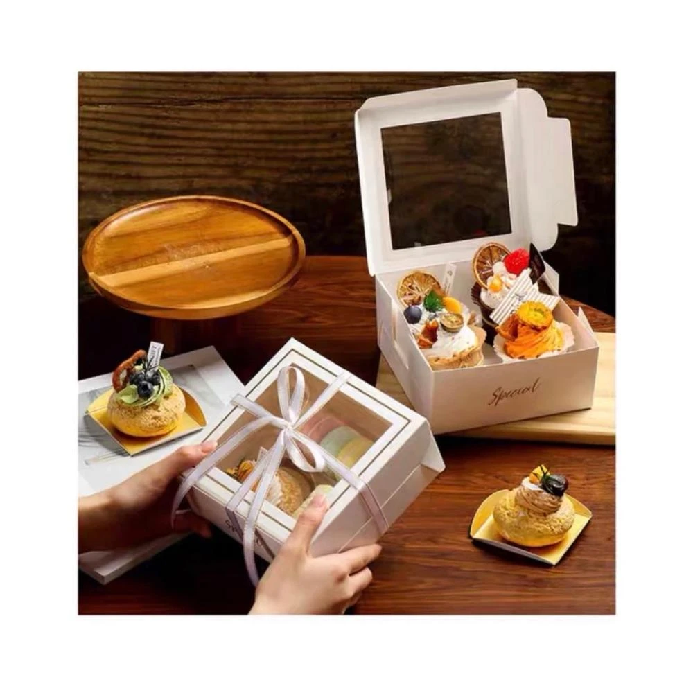 嚴選~台灣現貨 蛋糕盒 燙金4寸 小6寸巴斯克乳包裝盒 酪蛋糕盒 4粒杯子蛋糕盒 點心盒 開窗蛋糕盒 蛋糕盒 甜點包裝