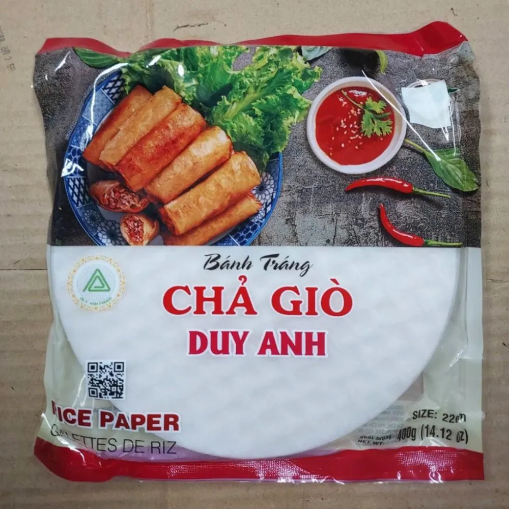 DUY ANH Banh trang cha gio可油炸春捲皮400G/包 U 春卷皮越南