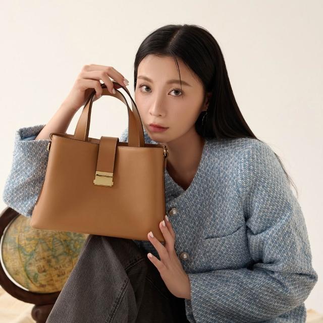 ★S'AIME★真皮雙背帶壓釦馬鞍包 レザー サドルバック/送料込 S'AIME 真皮雙背帶壓釦馬鞍包| 蝦皮購物