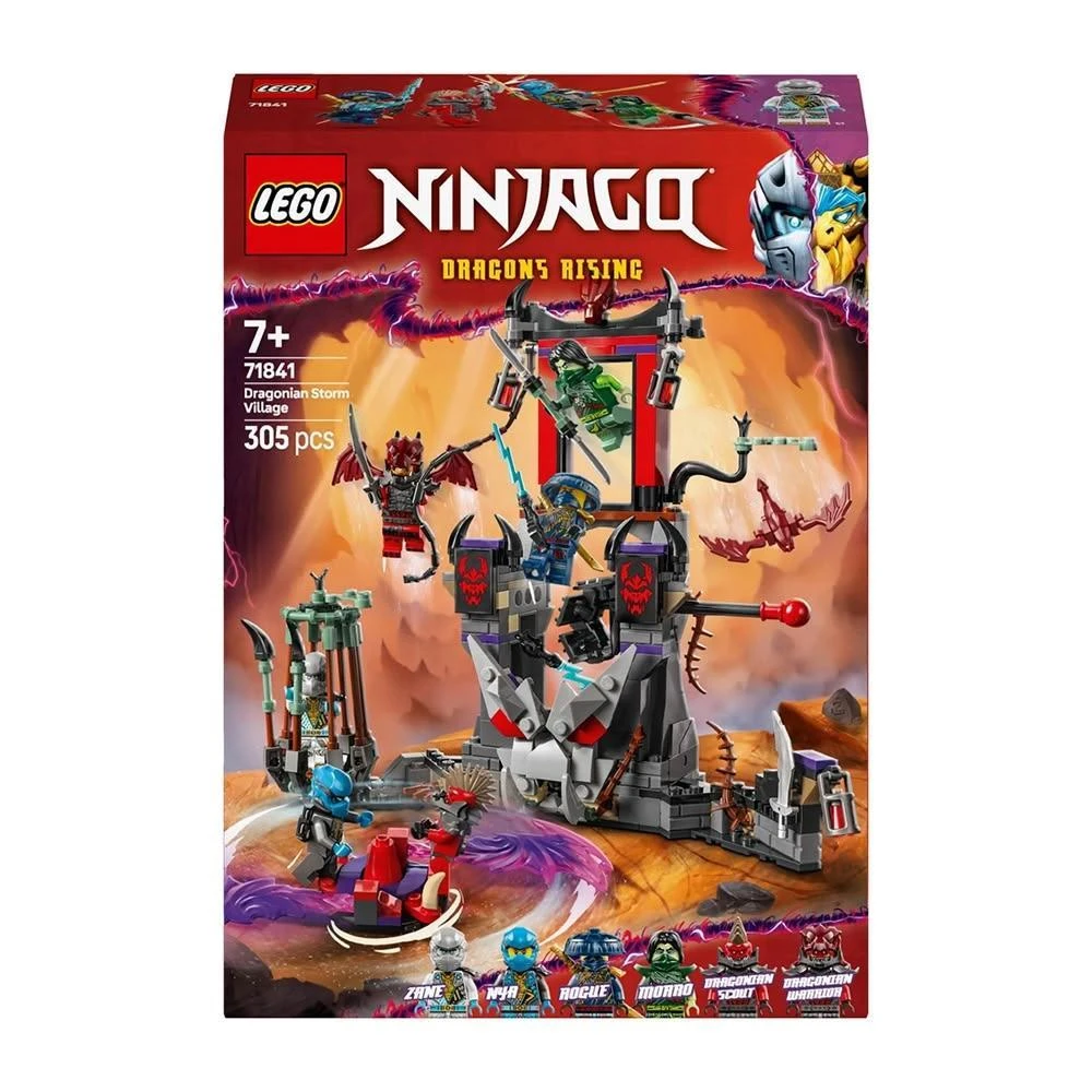 LEGO 樂高】71841 Ninjago 旋風忍者系列龍人風暴村(魔洛模型積木)