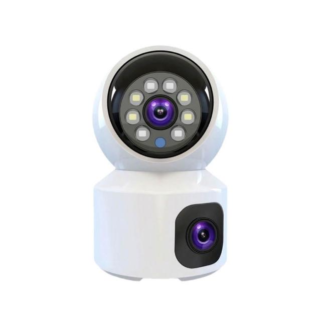 YOOSEE雙鏡頭600萬旗艦版監視器 SONY廣角自動追蹤 彩色夜視 無線WIFI 記憶卡 監控 網路攝影機 鏡頭