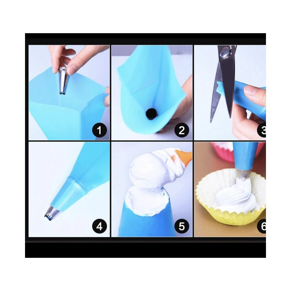 優選台灣現貨   矽膠裱花袋 蛋糕裱花袋 矽膠裱花袋 奶油袋 擠花袋 可重複使用，也好清洗