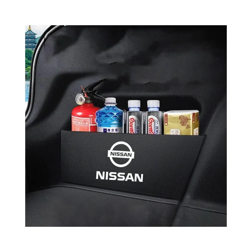 日產後備箱擋板 LIVINA TIIDA SENTRA KIcks xtrail 後行李箱擋板後車廂整理盒收納盒