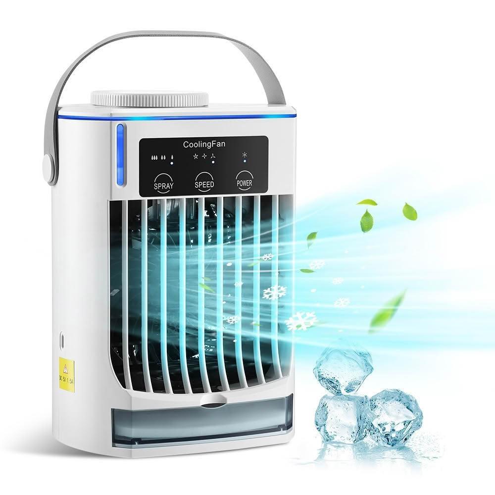XINGMU 興沐】夏季新款迷你冷風機家用加濕噴霧冷風扇手提空調風扇 XINGMU 興沐】夏季新款迷你冷風機家用加濕噴霧冷風扇手提空調風扇