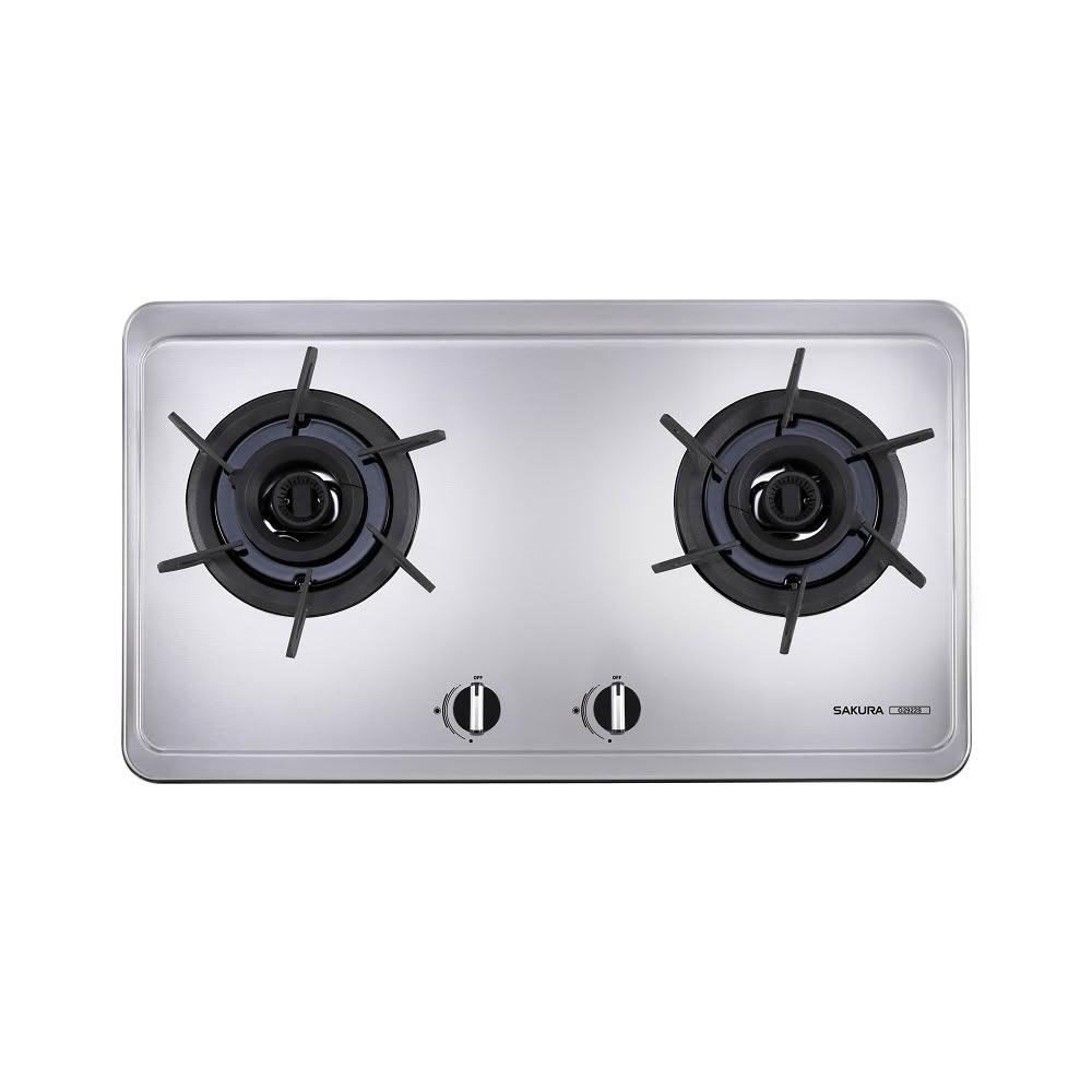 【SAKURA 櫻花】(全省安裝)二口雙炫火檯面爐不鏽鋼G2922S瓦斯爐天然氣G-2922SN