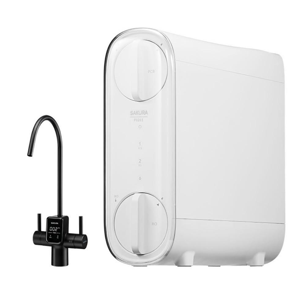 【SAKURA 櫻花】(全省安裝)800G雙出水顯屏龍頭雙效RO淨水器P0266