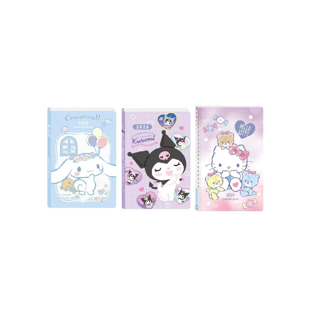 【SANRIO 三麗鷗】2026 南寶興 三麗鷗 B6精裝車縫跨年日誌 大耳狗 酷洛米 凱蒂貓 跨年手帳 日誌 行事曆
