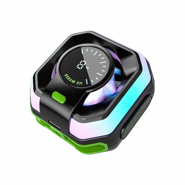 結冰磁吸手機散熱器 炫彩RGB 電競直播必備【 GE嚴選】手機散熱器 平板散熱器 手機散熱風扇 手機降溫神器 製冷散熱器