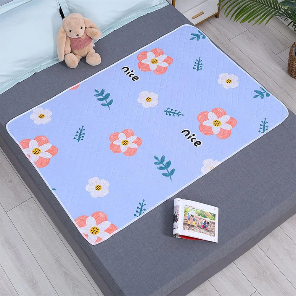桑桑選品 簡約圖案防水平單式保潔墊 單人100x150cm 隔尿保潔墊防水保潔墊 平單式保潔墊 兒童隔尿墊