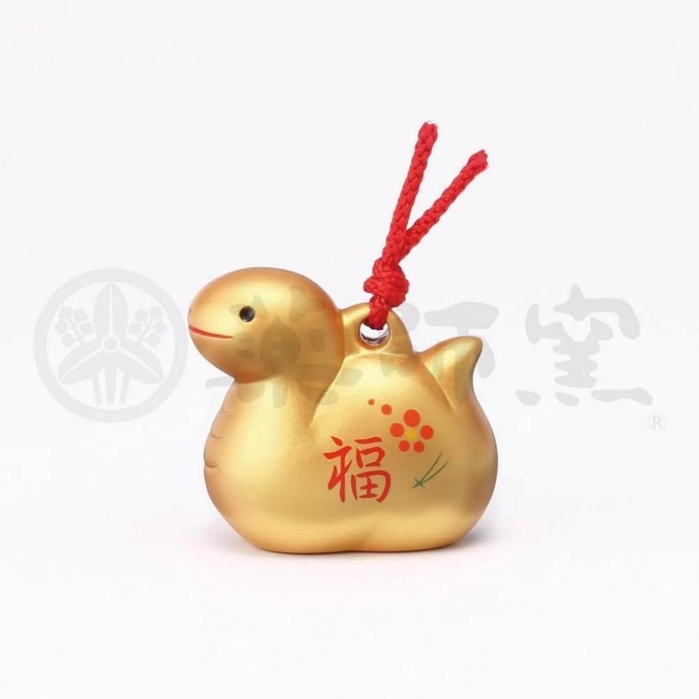 日本藥師窯】日本製蛇年限定藥師窯錦彩招福土鈴巳etoya-84 陶製2025年