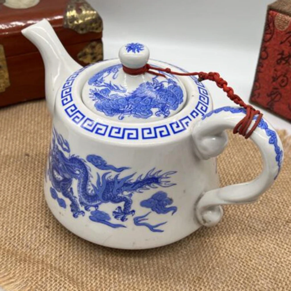 祥龍瑞雲· 青花瓷壺》| 瓷壺中式茶壺古典青花瓷工藝茶具收藏禮品飲茶