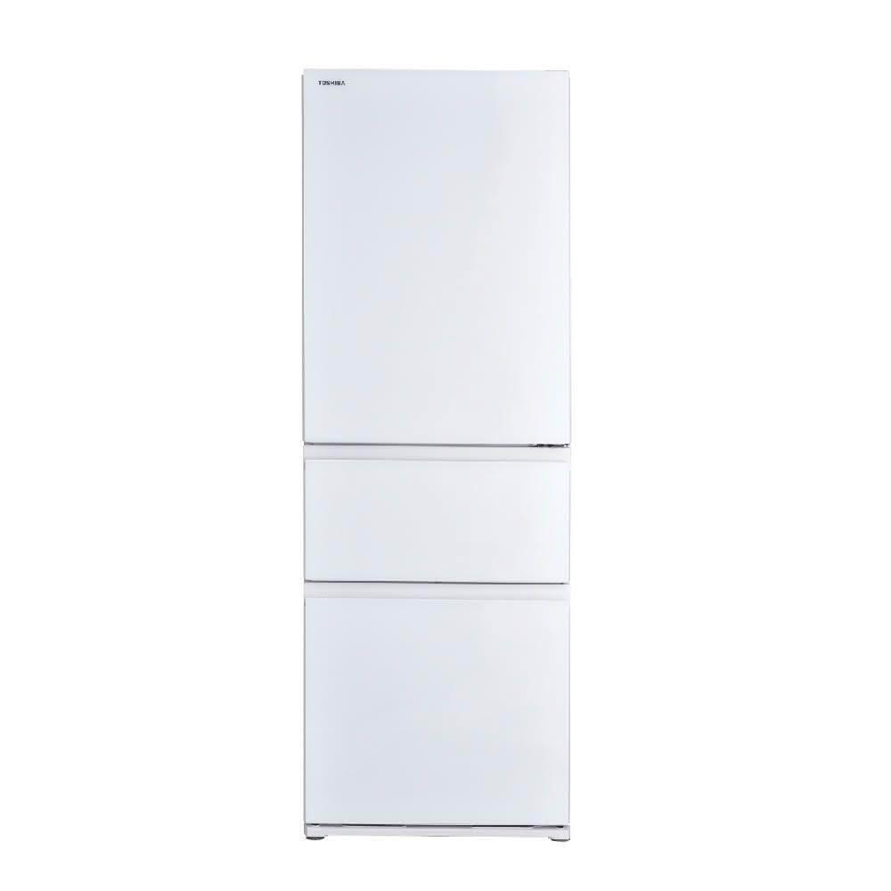 【TOSHIBA 東芝】366公升 玻璃三門變頻冰箱 GR-RB469WE-PGT<樓層費及跨區費另計>