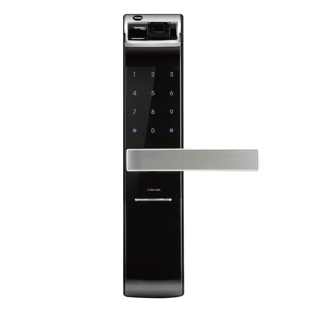 【Yale 耶魯】Yale YDM4109A指紋密碼電子鎖-黑色(含基本安裝)