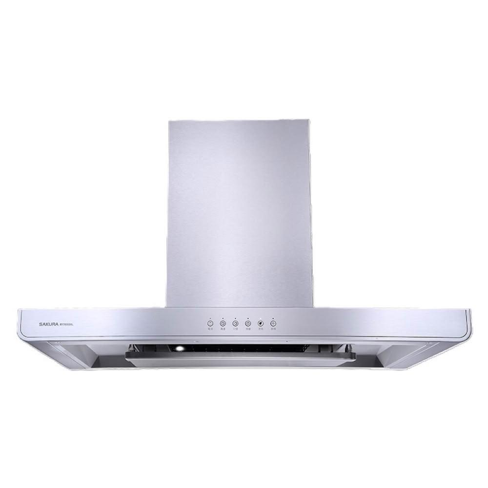 【SAKURA 櫻花】R7765S 歐化除油煙機-環吸系列 (含標準安裝) R-7765S｜直吸馬達｜智能除味｜圓弧機身｜