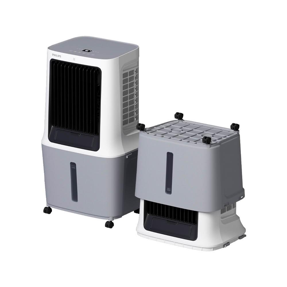 PHILIPS飛利浦 ACR3164C PHILIPS 飛利浦 ACR3164C 是一款30L商用水冷扇,具備水冷霧化功能,能有效降低環境溫度。採用萬向滾輪設計,方便搬運與收納,節省空間。支援遠端遙控操控,操作簡易。風段為三段式,葉數為四片式,提供穩定冷氣效果。電壓為110V,適合多種使用場景。產品尺寸為500x375x870mm,重量約9.4kg,符合BSMI許可標準(許可字號:R39017)。是商場、辦公室、居家等場域的理想選擇。