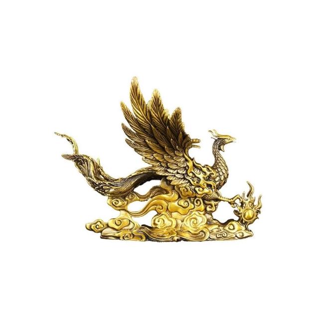 鳳凰 置件 朱雀 置物 金属 工芸品 銅器 装飾品 美術品 Yahoo