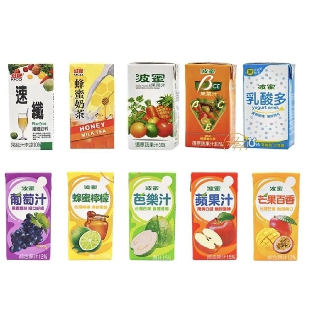 【波蜜】果汁系列 160ml*24瓶 (箱購)