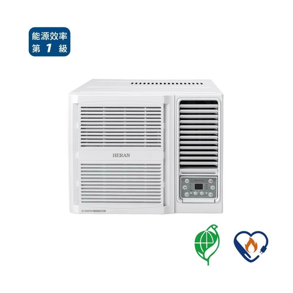 【HERAN 禾聯】3-5坪 R32變頻一級冷專窗型冷氣 藍波防鏽(HW-GT28)