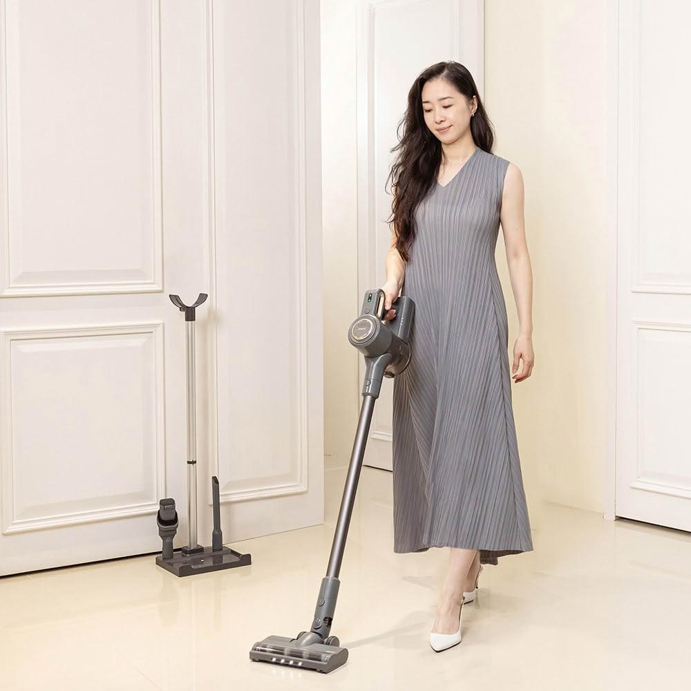 【JWAY】極淨無線吸塵器｜25KPA強吸力＋1.25kg輕量主機｜可拆電池/水洗濾網｜附收納架｜JY-SV17M