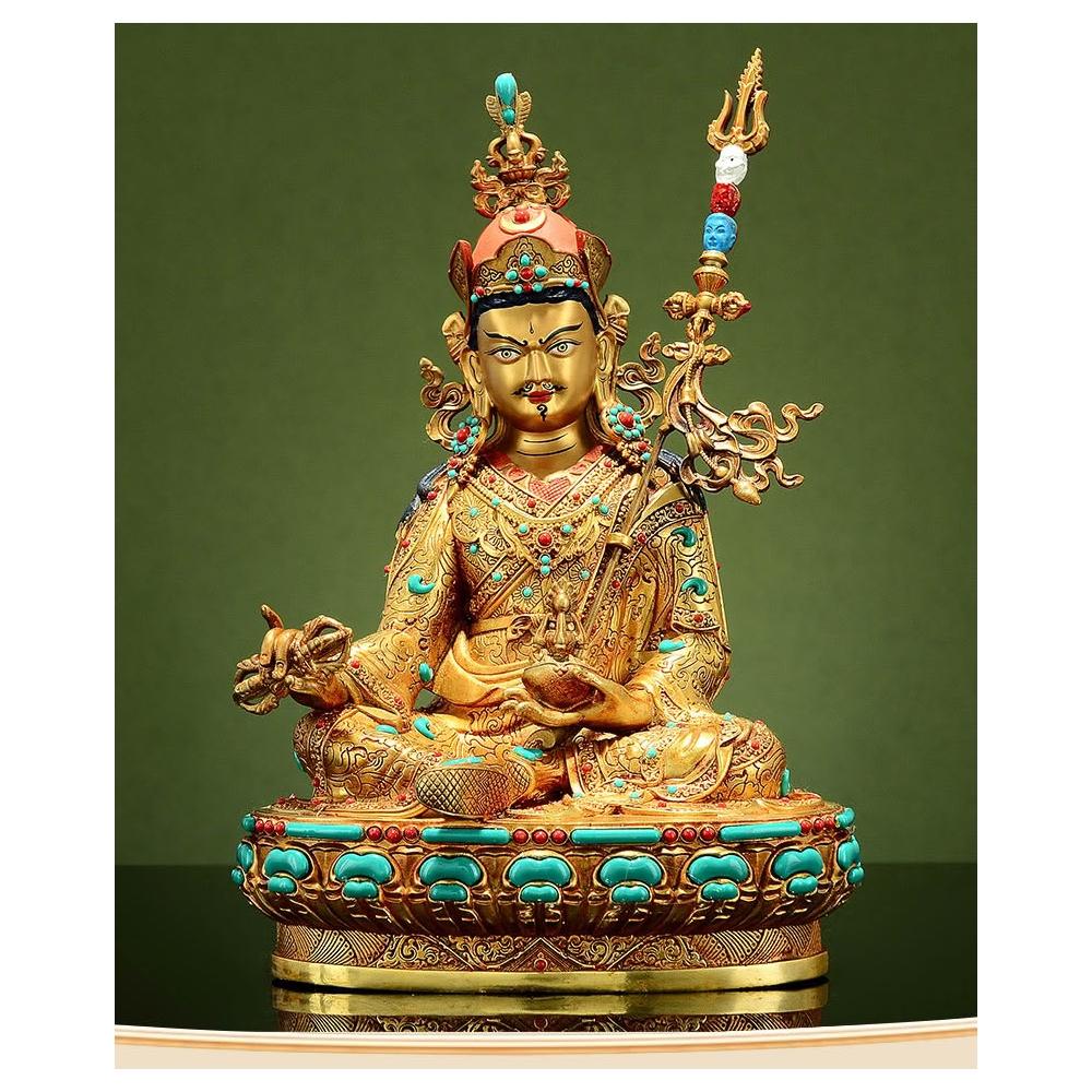 EX077 時代金工 銅鍍金蓮花仏台・金銅蓮花佛像台 径7.4cm 内径