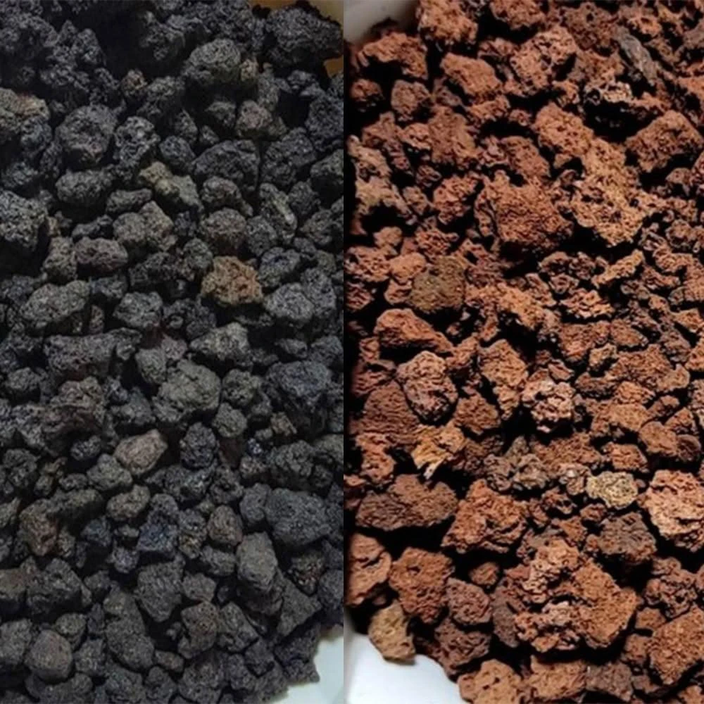 【欣榮園藝資材行】全館599免運 印尼黑火山石 印尼紅火山石 原包裝22公升 底砂 濾材 顆粒介質 多肉土