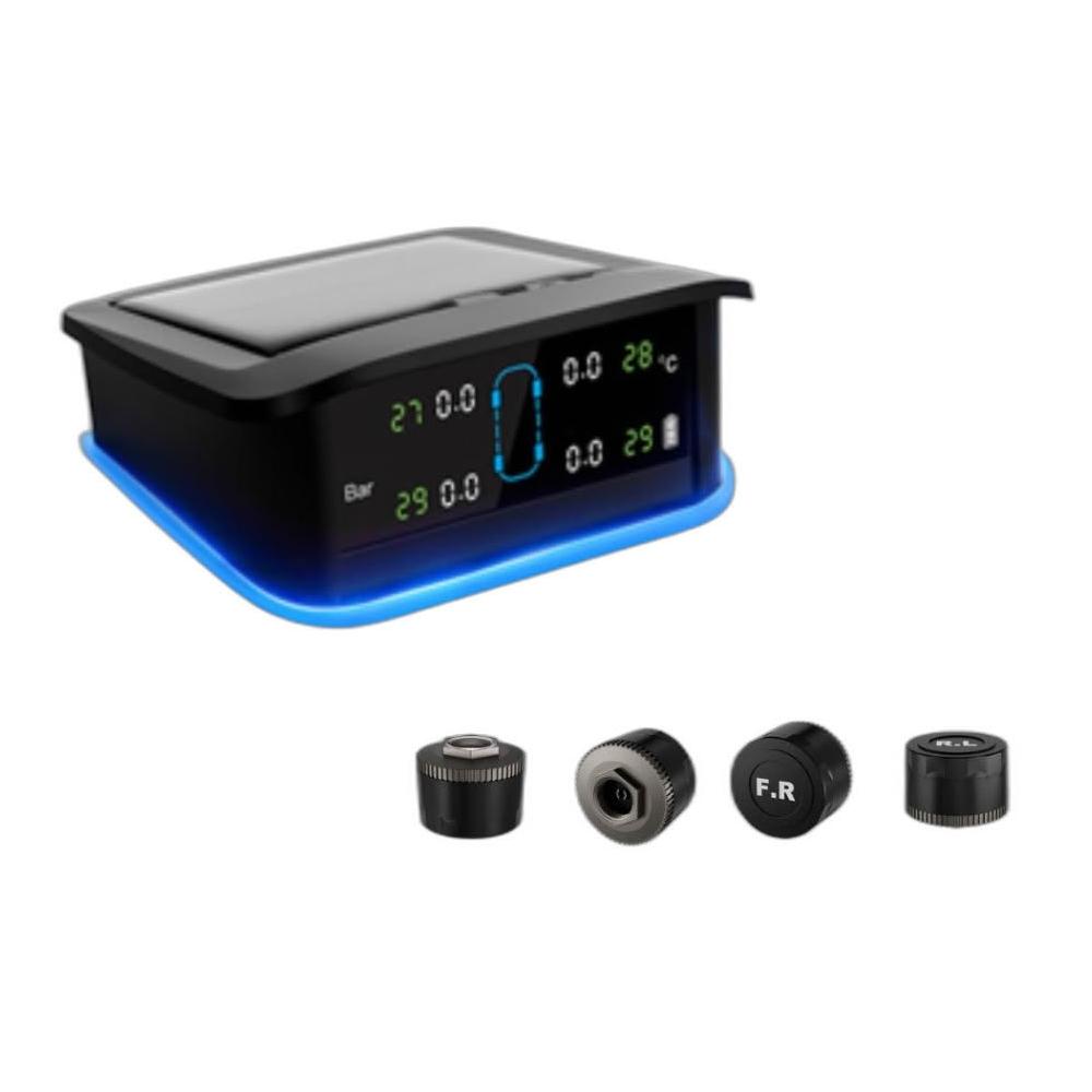 太陽能無線胎壓偵測器 TPMS｜汽車輪胎偵測｜胎壓胎溫顯示 SUV休旅 胎壓偵測器